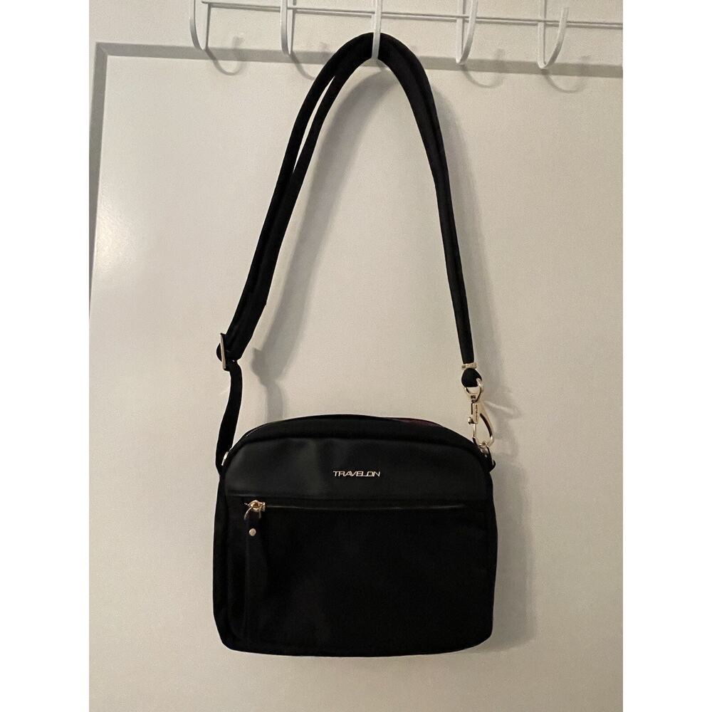Travelon Anti-Theft-Small Crossbody Bag, Black - Picture 12 of 13
